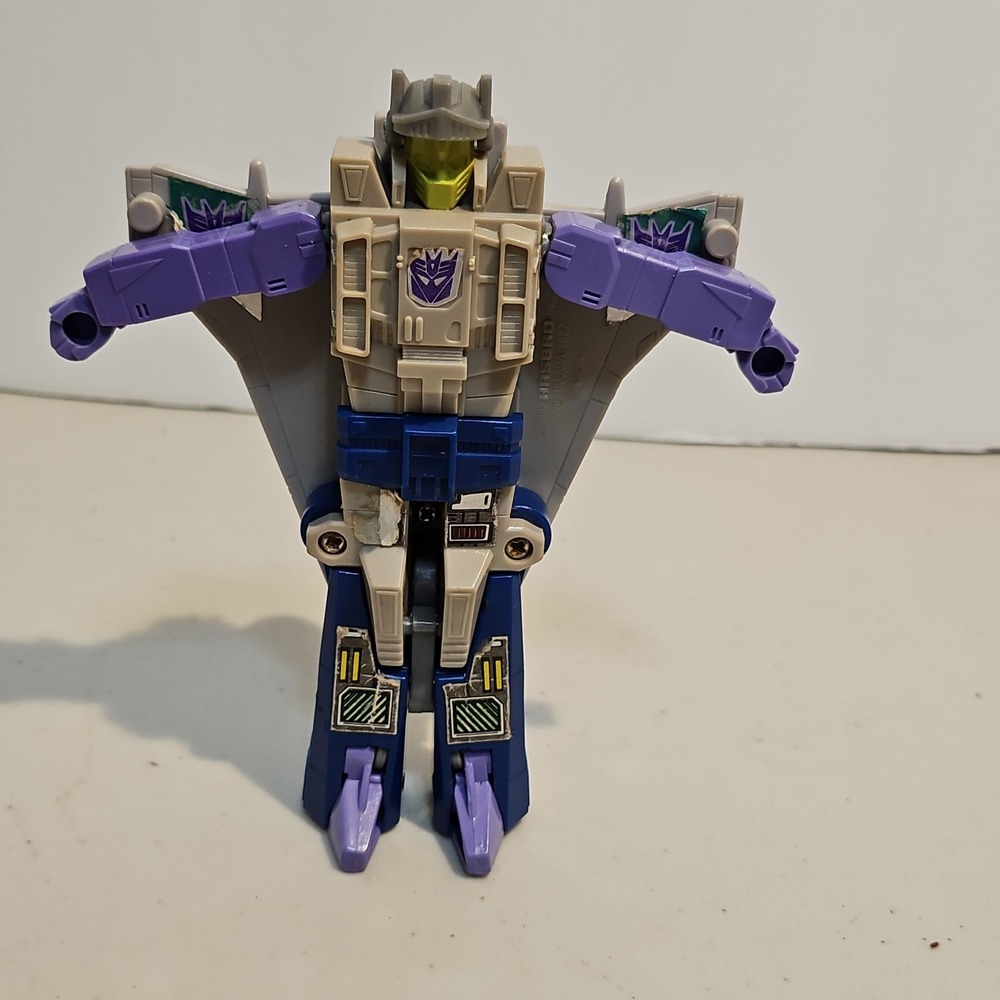 Transformers G1 Decepticon Targetmaster Needlenose  Jet Hasbro Takara 1988 - Picture 4 of 10